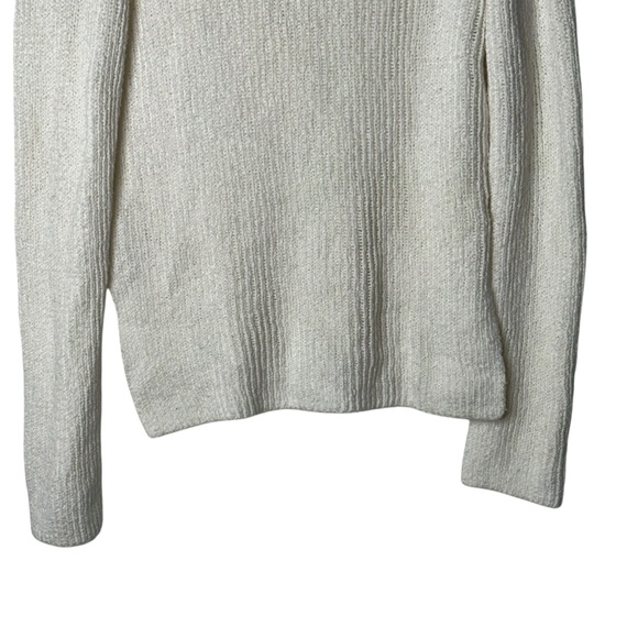 A.L.C. Cream Faux Wrap Deep Vneck Knit Sweater - Picture 6 of 9